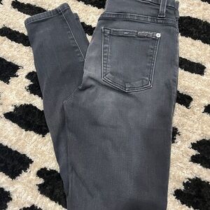 7 For All Mankind Charcoal Skinny Jeans